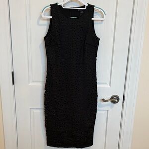 Enfocus Studio Black Lace Midi Dress